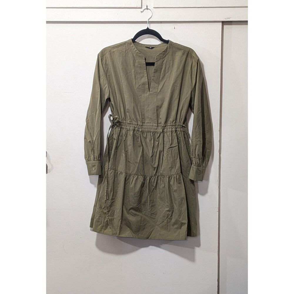 RAILS Ivy Moss - Cinch Waist - Tiered Cotton Dress XS